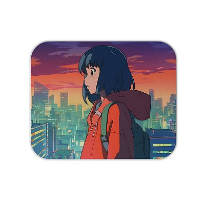 Mouse Pad em Tecido - Anime Girl - School Girl