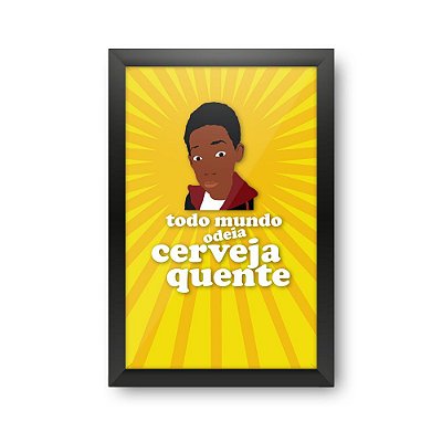 Quadro Porta Tampinha de Cerveja - TODO MUNDO ODEIA