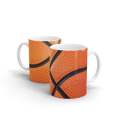 Caneca Cerâmica Branca - BASQUETE