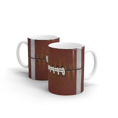 Caneca Cerâmica Branca - FUTEBOL AMERICANO