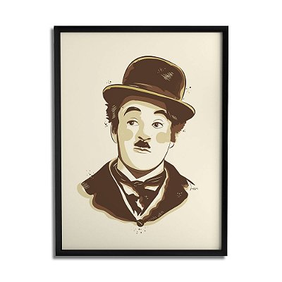 Quadro Decorativo Chaplin By Lua Lins - Beek