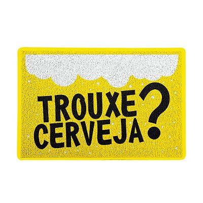 Capacho 60x40cm - TROUXE CERVEJA?