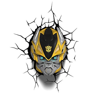 Luminária 3D Light FX Transformers Bumble Bee