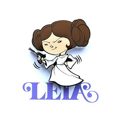 Mini Luminária 3D Light FX Star Wars Leia