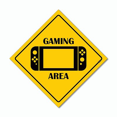 Placa Decorativa 30x30 - GAMING AREA NX