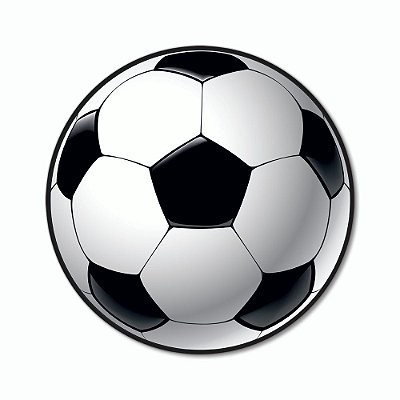 Placa Decorativa 25x25 - Bola de Futebol