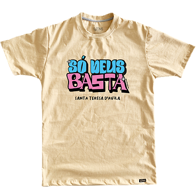 Camiseta usedons Só Deus Basta - Bege ref 3183