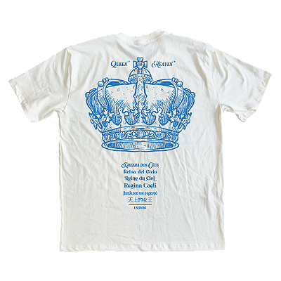 Camiseta Oversized Rainha dos Céus - Off White ref 3199