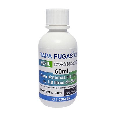 Tapa Fugas K11 Refil 60ml - Hvac & Auto 6 Aplicações