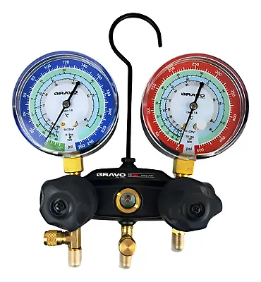 Manifold Analógico 2 Vias R22 R134a R1234yf Bravo Bpro-m2a