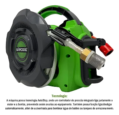 Bomba De Limpeza Portátil Para Ar Condicionado C10 Wipcool