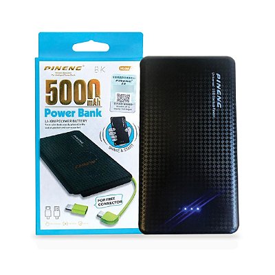 Power Bank Pineng Carregador Portátil 5000mah