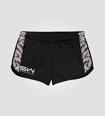 Shorts Feminino | Modelo Treino | Grafite Premium Vermelho