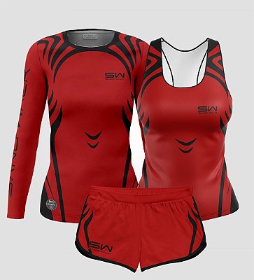 Kit Feminino | Manga Longa, Regata e Shorts | Arm