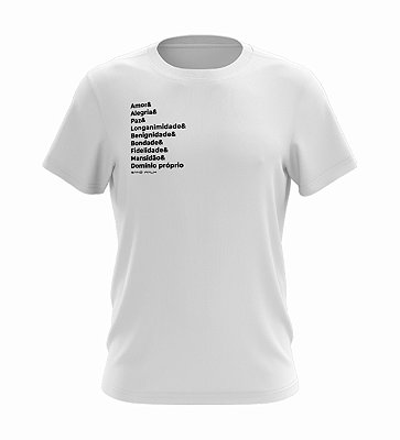 Camiseta Ano Novo | Frutos do Espírito | Masculina | Branca | Rev 2022 |