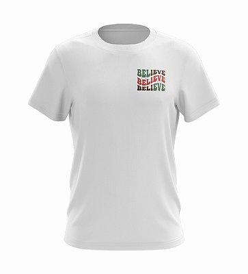 Camiseta Ano Novo | Believe | Masculina | Branca | Rev 2022