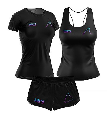 Kit Feminino | Camiseta, regata e shorts | SW Basics