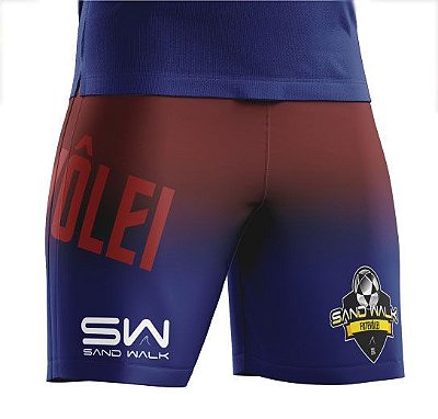 Shorts Masculino | Modelo Treino | Vermelho e azul