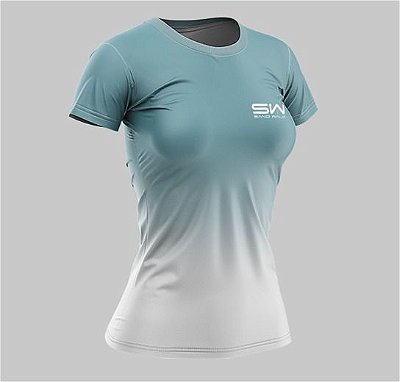 Camiseta Feminina | Beach Tennis | Azul e Branca