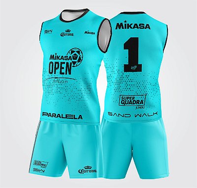 Conjunto Regata e Shorts |AZUL |  MIKASA OPEN - ETAPA SÃO PAULO