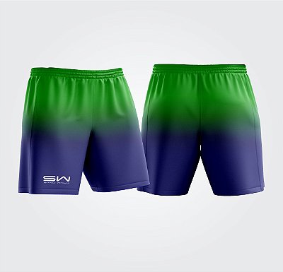 Shorts Masculino | Modelo Treino | Verde e Azul