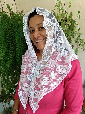 Véu para Missa Rosas de Maria