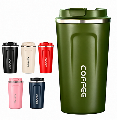 COPO TÉRMICO COFFEE DTF - 510 ML - COM TAMPA (SEM RESINA)