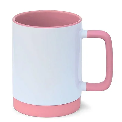 Caneca de Porcelana Soft Rosa - LiveSub