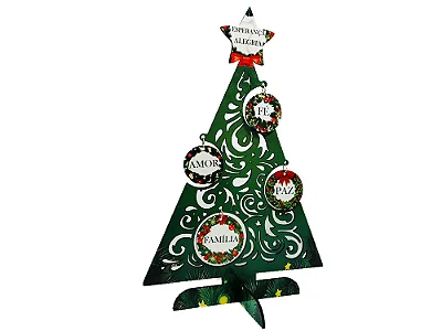 Árvore de Natal em MDF A4 para Sublimação