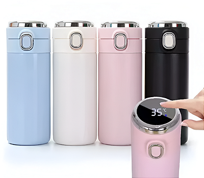 Garrafa Térmica 420ml Display de Temperatura - DTF (Sem Resina)