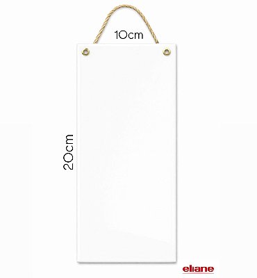 Azulejo 10x20 Branco Brilho c/ Sisal - Eliane