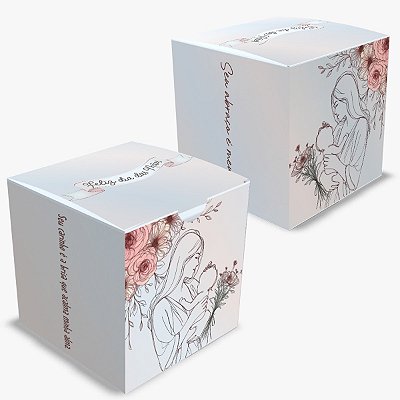 Caixa Caneca Mãe - Seu abraço é meu Lar.