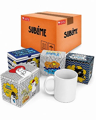 Caneca Sublime + Caixinha Temática Dia dos Pais - 6 Unidades