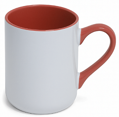 Caneca Imperial Branca com Alça e Interior Colorido LiveSub 325ml - Sublimação