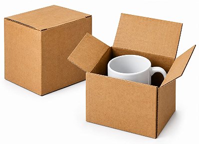 Caixa de Papelão com divisórias para Envio (Correio/Transportadora) - 1 Caneca