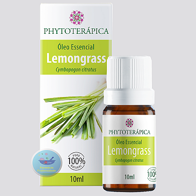 Óleo Essencial de Lemongrass Orgânico 10 ml