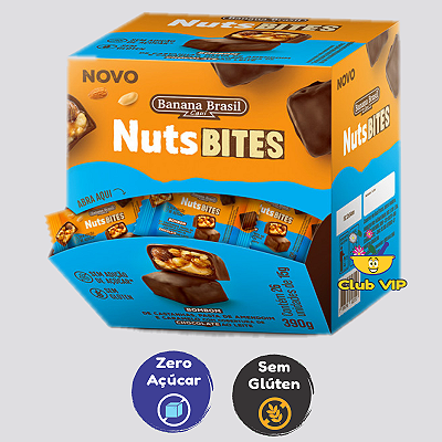 NutsBites Chocolate ao Leite 15 g