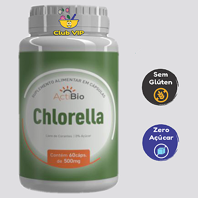 Chlorella 500 mg 60 Cápsulas.