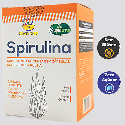Spirulina 550 mg 60 Cápsulas