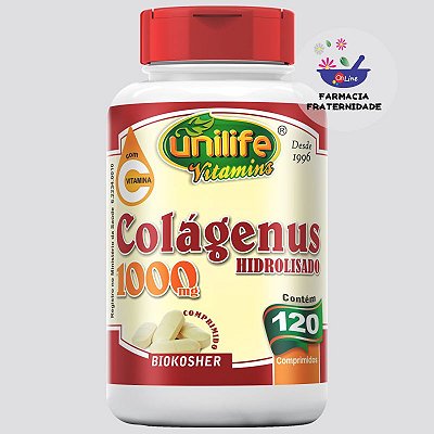 Colágenus Hidrolisado 1000 mg com Vitamina C 120 Comprimidos