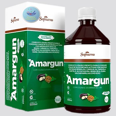 Amargun Chá Sabor Natural 500 ml