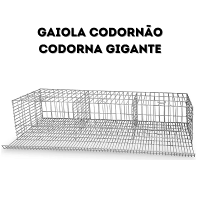 KIT 5 Gaiola para Codornão (Codorna Gigante)