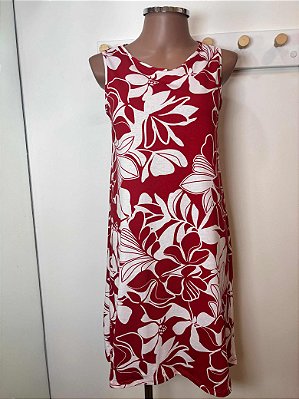 Vestido Vermelho Floral Malwee