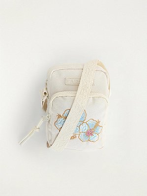 Bolsa da Gema Hibisco Bordado Off-White Farm
