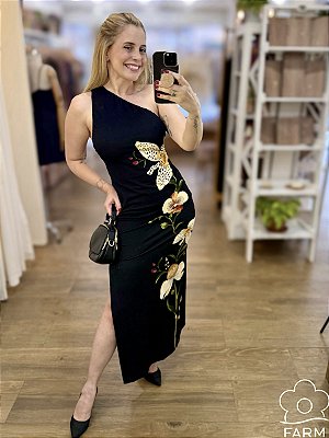 Vestido Ombro Só Selva de Flor Farm