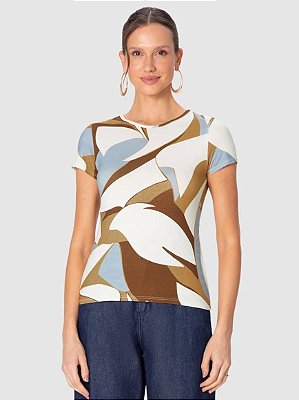 Blusa Folhagem Moderna Malwee
