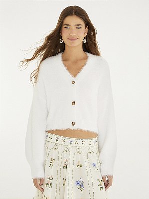 Cardigan Curto Pelinho Farm