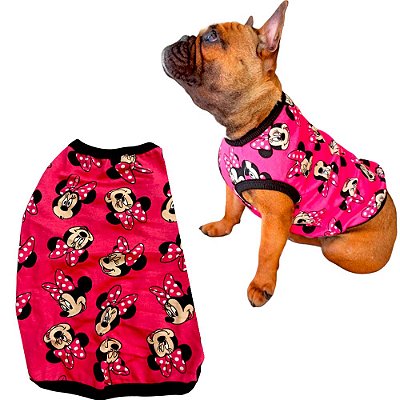 Camiseta Modelo Regata Sem Manga para Pet Cachorro Gato - Bulldog Spitz Poodle - Pequeno e Médio Porte