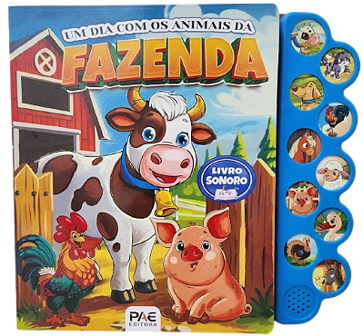 Um dia com os animais da fazenda - Livro sonoro