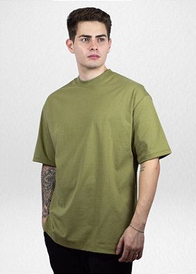 Camiseta Oversized verde militar ESSENTIALS ⭐⭐⭐⭐⭐